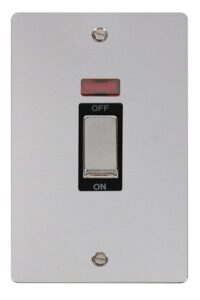 Click Define Ingot 2 Gang 45A Dp Switch With Neon Black