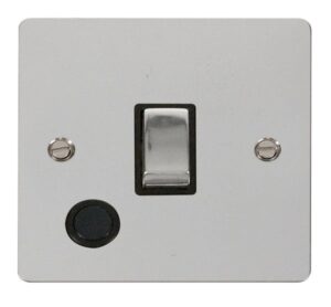 Click Define Ingot 20A 1 Gang Dp Switch Flex Outlet Black