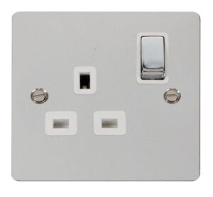 Click Define Ingot 1 Gang 13A Dp Switched Socket White