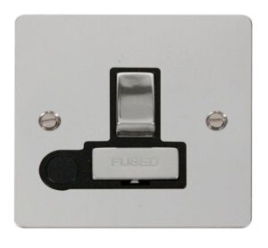 Click Define Ingot 13A Switched Connection Unit Flex Outlet Black