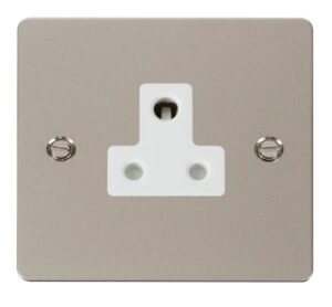 Click Define 5A Round Pin Socket Outlet White