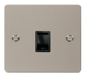 Click Define Single Rj11 Socket (Ireland/Usa) Black