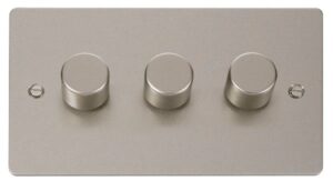 Click Define 3 Gang 2 Way 400Va Dimmer Switch