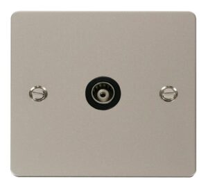 Click Define 1 Gang Isolated Coaxial Socket Black