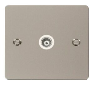 Click Define 1 Gang Isolated Coaxial Socket White