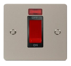 Click Define 1 Gang 45A Dp Switch Neon Black