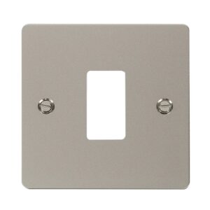 Click Define 1 Gang GridPro Frontplate Pearl Nickel