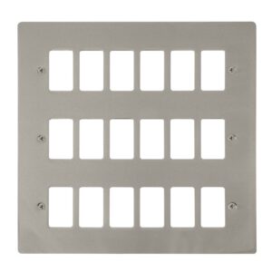 Click Define 18 Gang GridPro Frontplate Pearl Nickel
