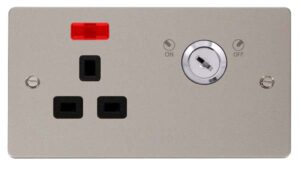 Click Define 13A 1G Dp Lockable Skt Neon Define Pn Bk