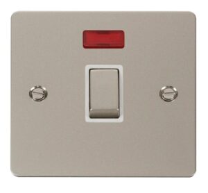 Click Define Ingot 20A 1 Gang Dp Switch Neon White