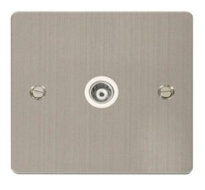 Click Define 1 Gang Isolated Coaxial Socket White