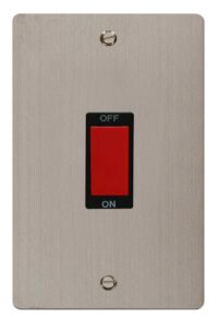 Click Define 2 Gang 45A Dp Switch Black