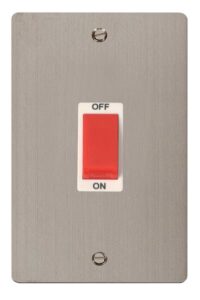 Click Define 2 Gang 45A Dp Switch White