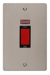 Click Define 2 Gang 45A Dp Switch Neon Black