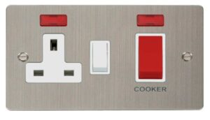 Click Define 45A Dp Switch 13A Dp Switched Socket Neons White