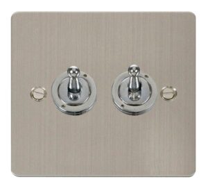 Click Define 10Ax 2 Gang 2 Way Toggle Switch