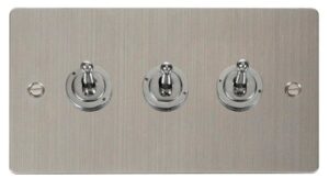 Click Define 10Ax 3 Gang 2 Way Toggle Switch