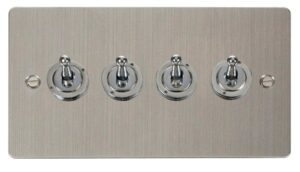 Click Define 10Ax 4 Gang 2 Way Toggle Switch
