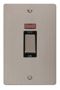 Click Define Ingot 2 Gang 45A Dp Switch With Neon Black