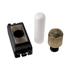 Click GridPro 1 Module Dimmer Mounting Kit Black Antique Brass