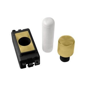 Click GridPro 1 Module Dimmer Mounting Kit Black Satin Brass