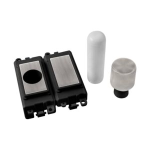 Click GridPro 2 Module Dimmer Mounting Kit Black Stainless Steel