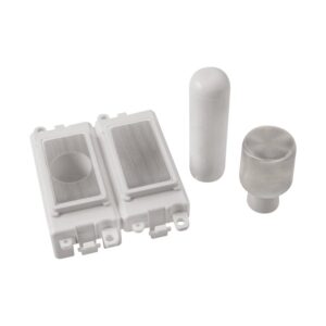 Click GridPro 2 Module Dimmer Mounting Kit White Stainless Steel