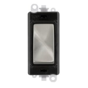 Click GridPro 20Ax 2 Way Switch Module Black Satin Chrome