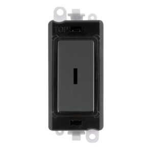 Click GridPro 20Ax 2 Way Keyswitch Module Black Black Nickel