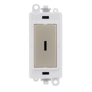 Click GridPro 20Ax 2 Way Keyswitch Module White Pearl Nickel