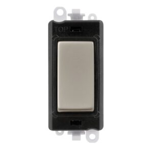 Click GridPro 20Ax 2 Way Retractive Switch Module Black Pearl Nickel
