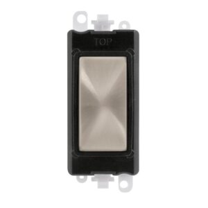 Click GridPro Blank Module Black Brushed Stainless