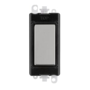 Click GridPro Blank Module Black Polished Chrome