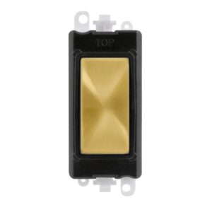 Click GridPro Blank Module Black Satin Brass