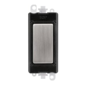 Click GridPro Blank Module Black Stainless Steel