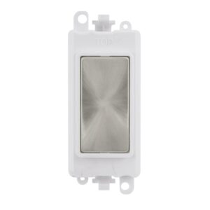 Click GridPro Blank Module White Satin Chrome