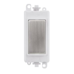 Click GridPro Blank Module White Stainless Steel