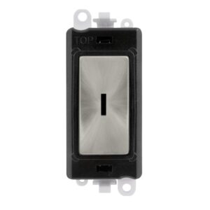Click GridPro 20Ax 2 Way Retractive Keyswitch Module Black Satin Chrome