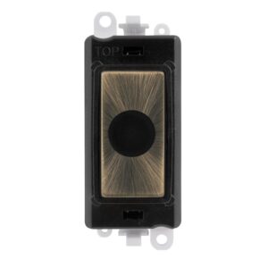 Click GridPro 20A Flex Outlet Module Black Antique Brass