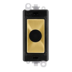 Click GridPro 20A Flex Outlet Module Black Satin Brass