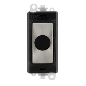 Click GridPro 20A Flex Outlet Module Black Satin Chrome
