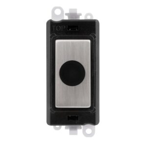 Click GridPro 20A Flex Outlet Module Black Stainless Steel