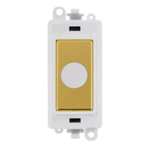 Click GridPro 20A Flex Outlet Module White Polished Brass