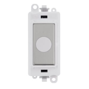 Click GridPro 20A Flex Outlet Module White Polished Chrome