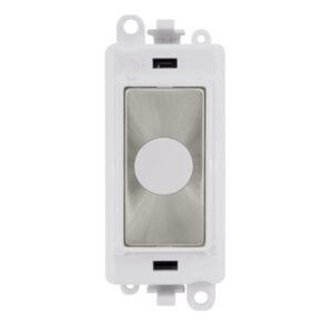 Click GridPro 20A Flex Outlet Module White Satin Chrome