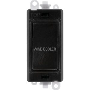 Click GridPro 20Ax Double Pole Switch Module Black Wine Cooler