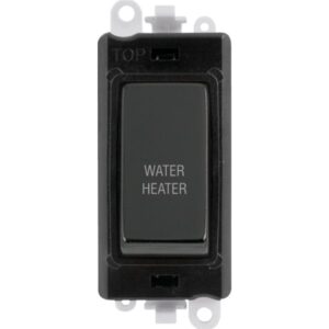 Click GridPro 20Ax Double Pole Switch Module Black Black Nickel Water Heater