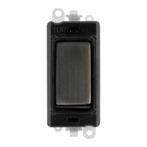 Click GridPro 20Ax Double Pole Switch Module Black Matt Bronze