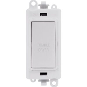 Click GridPro 20Ax Double Pole Switch Module Polar White Tumble Dryer