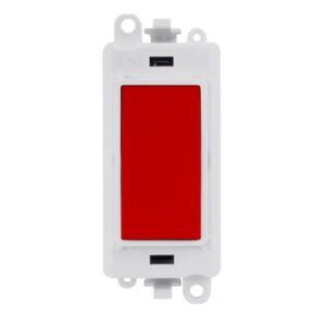 Click GridPro 20Ax Double Pole Switch Module Polar White Red